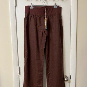 NWT New! Prana wide leg pants — Hemp blend — Large — Redwood